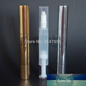 Wholesale women tubes resale online - 5ML Plastic Clear Gold Sivler Cosmetic Lip Gloss Bottle Women Portable Foundation Refillable Pen Disposable Nail Oil Tube