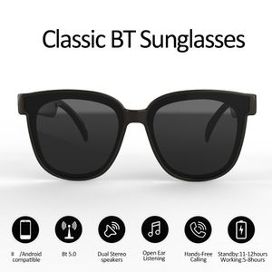 Bluetooth solglasögon med öppen öronteknik gör handen gratis njut av friheten för trådlösa mobilsamtal Bluetooth-hörlurar och mer