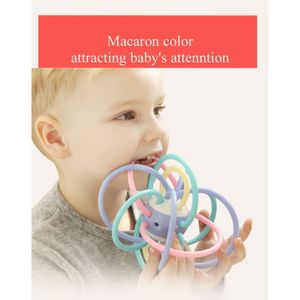 Manhattan Ball Baby Toys Grinding Teeth Chewing Gum Baby Teeth Clenching Stick Silicone Hand Grasping Ball LJ201113