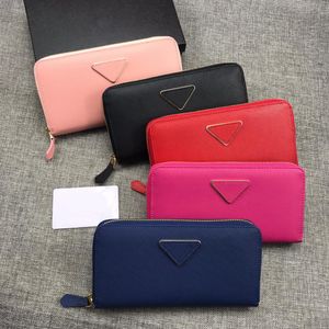 Designer Classic Standard Wallet Leather Long Zipper Wallet Clutch Bag Credit Card Holder Fashion Men's and Women's Wristband purse Multiple Cards Slots