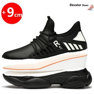 Uomini Ascensore Aumentare Altezza Moda Scarpe Da Ginnastica Bianche Uomo Scarpe Alte 201217