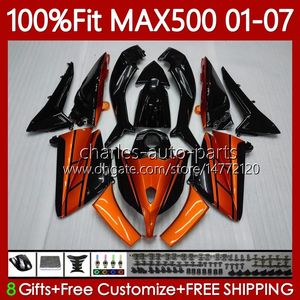 OEM Bodys для Yamaha TMAX500 MAX-500 TMAX-500 2001 2002 2003 2004 Black Orange 2005 2006 2007 109NO.84 T-MAX500 TMAX MAX 500 T MAX500 01 02 03 04 05 06 07 ОБЪЯВЛЕНИЕ