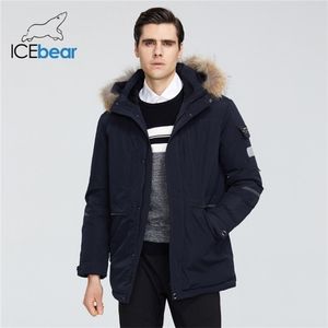 IceBear novo inverno casaco masculino jaqueta com capuz de alta qualidade marca masculina mwd19805i 201217