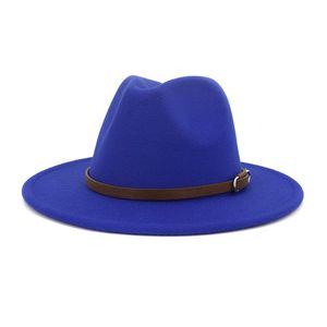 Chapéus de aba larga para mulheres e homens, chapéu formal, chapéu panamá jazz, boné feminino de feltro, chapéu fedora, acessórios de moda para homens