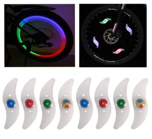 Cykelcykel LED Spokes Lights Motorcykel Elektriska bilhjul Ljus Spoke Lampa Silikonljus Flash Larm Blinkande Ljus Bike Tillbehör