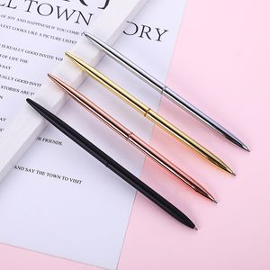 Personlig Fashion Register Pen Metal Rotating Circular Pärlor Advertising Pen Furniture Office General Stationery T3i51618