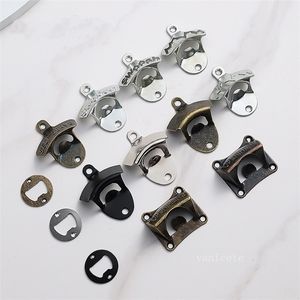 Iron beers bottle opening wall mounted bottles opener nickel plated large household bottle openers wholesale beer openerZC885