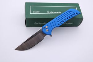 High Quality Protech Mordax Pocket Folding Knife D2 Blade 6061-T6 Button Handle Tactical Survival Camping Knife EDC