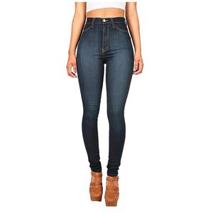 Jeans kvinna 2021 sexig hög midja bredbens mode casual byxor kvinnor jean klassiker denim mager byxor vaqueros mujer