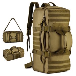 60L Wasserdichter Camo Taktischer Rucksack Reiserucksack Outdoor Sport Klettertasche Militär Armee Wanderrucksack