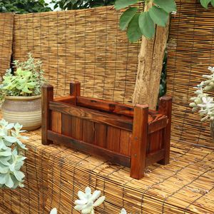庭の装飾木製のプランター創造的な肉質の装飾的な寝室の窓家の庭の植物の花箱