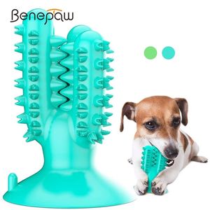 Wholesale dog tooth brushes for sale - Group buy Benepaw Durable Rubber Dog Chew Toys Toothbrush Eco friendly Teeth Cleaning Small Large Pet Dog Toys Puppy Teething Game LJ201125