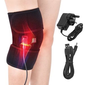 Arthritis Knee Support Brace Infrared Heating Therapy Kneepad for Relieve Knee Joint Pain Knee Rehabilitation Dropship 220228