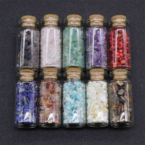 Fabrik-Partybevorzugungs-Edelsteinflaschen, Chip-Kristalle und Heilsteine, Chakra-Kristalle, Wicca-Edelstein-Set, Hexerei KD