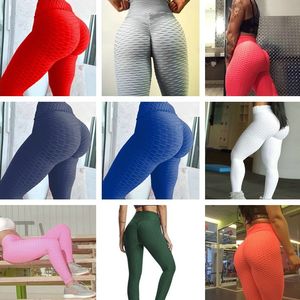 Kadınlar Scrunch Booty Fiess Egzersiz Kadın Moda Elastik Jaquard Dokulu Taytlar Plus Boyut Spor Yoga Pantolon