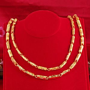 Collana in oro 14 carati non sbiadita per unisex Fine Colgantes De Bizuteria Kolye Bijoux Femme Colgante Naszyjnik Gioielli in oro 14 carati Q0531