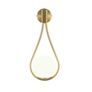 New Arrival Nordic Wall Lamp Gold Black Modern Fashion Hotel Home Office Iron Art Wall Sconces White Glass Lighting Fixtures G9 LED Lamp