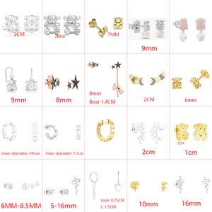 Fahmi 2022 New Style 100% 925 Sterling Silver Bear Trend Fashion Ladies Beautiful Classic Temperament Earrings Jewelry Factory Direct Wholesale