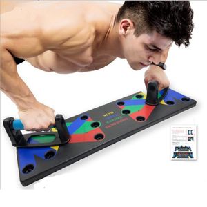 9 in 1 Push Up Rack Board Exercise at Home Body Building Comprehensive Fitness Equipment Gym Workout Training for Men Women X0524