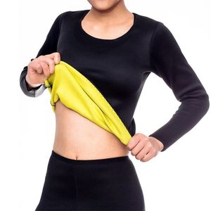 Waist Trainer Sweat Body Shaper Workout Hot Sauna Tops Slimming Shirt Neoprene Bodysuit Arm Abdominal Trainer Weight Loss LJ201209