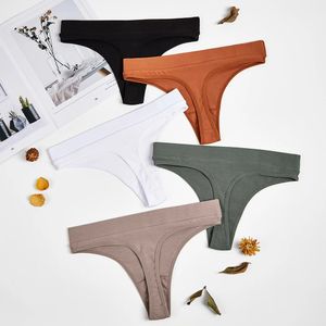 Fashion Women's Underpants Cotton G-String Thong Soft Lingerie Tanga Panties Ladies Briefs Sexy Underwear Low-Rise Intimate
