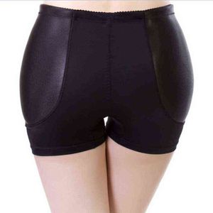 Padded Butt Hip Enhancer Panties Shaper For Women Underwear Sexy Black White Summer Pants Y220311