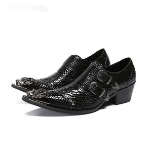 Scarpe da uomo fatte a mano di lusso Scarpe eleganti in vera pelle nere Chaussure Homme Scarpe basse da festa formali maschili di lusso, US6-12