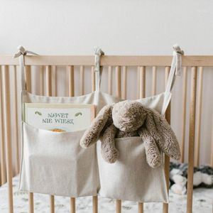 Storage Bags 1 Pcs Baby Crib Organizer Bed Hanging Bag Essentials Multi-Purpose Diaper Toys Tissue