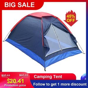 Tents And Shelters 2 People Outdoor Travel Camping Tent Bag Single Layer Beach Windproof Waterproof Awning Summer1