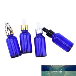 500 stks partij ML Cobalt Blue Glass Eye Dropper Flessen met pipetten voor essentiële oliën Lab Chemicals Lege cosmetische containers