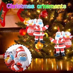 Dekoracje świąteczne 1/2/3/4/5/6pc 2021 3dchristmas Ornament Mikołaj w masce twarzy Dekorat Tree Snowman Decoration Dekoracja dla dzieci Prezent1