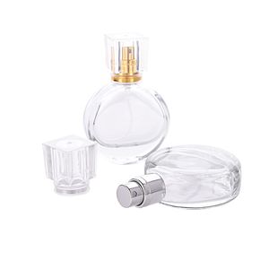 25ml Perfume Spray Bottle Portable Refillable Glass Packing Bottles Empty Cosmetic Containers Travel Aluminum Atomizer V1