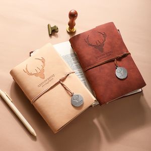 Leather Writing Journal Notepads Classic Spiral Bound Notebook Refillable Diary Sketchbook Gifts for Student Traveler
