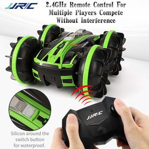 JJRC 1:20 2. 2-in-1 مزدوجة من جانب برمائية 360 درجة دوران 3 بطاريات rc سيارة التحكم عن rc سيارة rc حيلة سيارة LJ200919