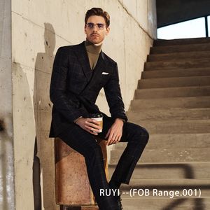 Half Canvas Suit (Double Pants) --(FOB Range.001) - MTM men's suit series