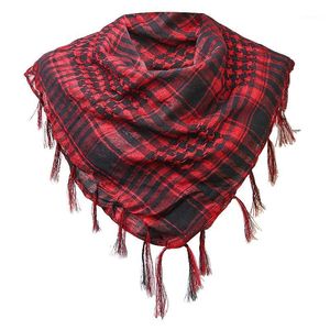 Mayitr Outdoor Hiking Scarves Military Arab Tactical Desert Scarf Army Shemagh With Tassel For Men Women Cycling Caps & Masks