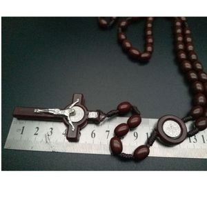Croce religiosa cattolica rosario collana di perle rosario yiwu forniture religijose