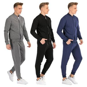 Erkekler Için Iş Giysisi toptan satış-Erkek Eşofmanlar Erkek Eşofman Stili Yakışıklı Genç Hırka Ceket Tulum Takım Elbise Casual İş Giysileri