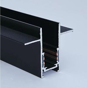 Kreativer magnetischer Lampenhalter, 34 mm Breite, Aluminium, 0,5 m, 1 m, Deckeneinbauleuchte, LED-Magnethalterung, Schienenschiene, eingebettet, randlos