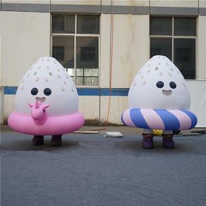 Dostosowane LED Inflatables Balloon Garnitur nadmuchiwany kostium do bezpłatnej dostawy na zewnątrz lub wewnątrz Szczęśliwej świątecznej dekoracji