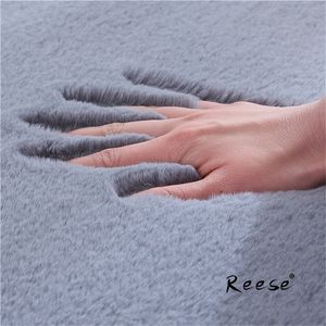Sale Super Soft Shaggy Plush Carpet Rug For Living Room Large Faux Fur Bedroom Carpets Kids Home Floor Mats 220301