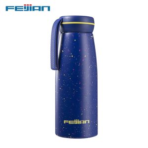 Feijian Casual Vakum Şişeler, Kadın Termos, 500ml, Paslanmaz Çelik, Ofis Okulu Su Şişesi, Kahve Fincanı Kupa 201221