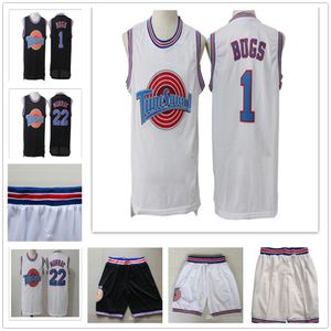 Wholesale college basketball shorts resale online - Movie Tune Squad Space Jam College Basketball Shorts TAZ LOLA Bunny TWEETY BUGS MURRAY White Black jersey