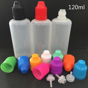 120 ml PE Juice Liquid Plastic Long Droper Bottle LDPE TOME NEELE OLJEALTLES BAR CONTAINER LAGRING MED COLAGUS BARNSKAPT CAP