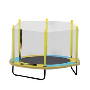 Kids Trampolines for Toddlers with Net, 60in Toddler Trampoline with Enclosure, Mini Trampoeline Indoor US Stock a41272Y