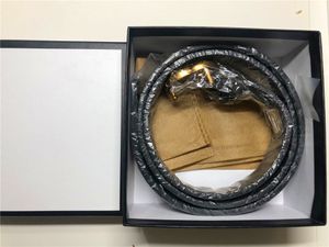Wholesale mens g belt resale online - Hot SALE Fashion Business Ceinture G style belt design mens womens riem with Gold buckle black belt as gift x6y