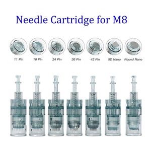 Dr pen M8 Cartridges Bayonet 10Pcs Micro Needles 11Pin/16Pin36Pin/5D Nano Round Microneedles MTS 220224