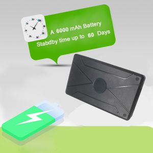 GPS Tracker Car Long Standby 6000 mAh GPS Locator Vattentät GPS Tracker Auto Magnet Voice Monitor Gratis Web App PK TK905 TK915