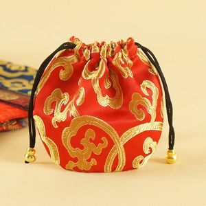 Großhandel Satin-Taschen Organizer kleine Handtasche Seide Geschenktüte mehrfarbige Münztüten Chinesische spezielle kleine Tasche Geschäftsaktionen