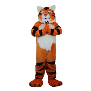 2022 Halloween laranja tigre mascote traje de alta qualidade personagem de desenhos animados roupas adultos tamanho Natal carnaval festa de aniversário outdoor outfit